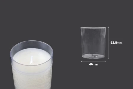 Plastični providni držač za svećice - 20 kom-2