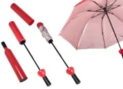 Sklopivi kišobran sa futrolom u obliku flaše-