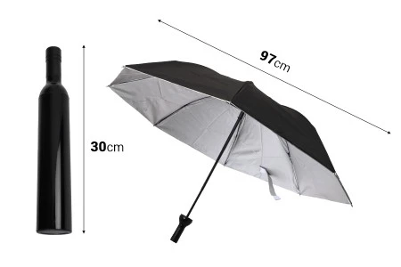 Sklopivi kišobran sa futrolom u obliku flaše-dimenzije_slike