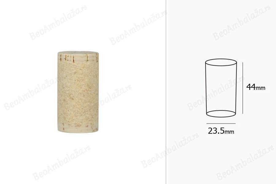 Čep od prirodne plute 44x23,5mm-dimenzije_slike