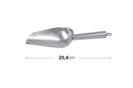 Lopatica od nerđajućeg čelika - dužina 20,4 cm-3