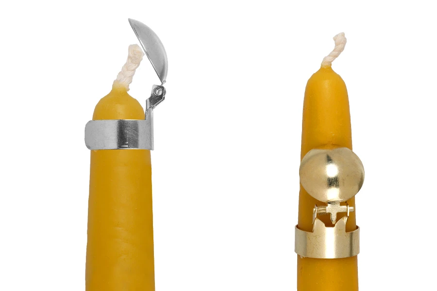 Automatski metalni aparat za gašenje sveća, u zlatnoj ili srebrnoj boji-grupa_slika