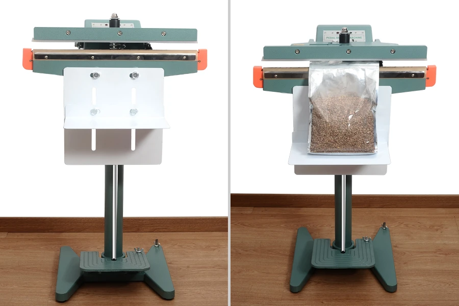 Podna horizontalna mašina za termičko zatvaranje kesa i DoyPack kesica – dužina lepljenja 45 cm Podna horizontalna mašina za termičko zatvaranje kesa i DoyPack kesica – dužina lepljenja 45 cm