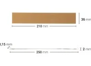 Zamensko platno 210x36 mm i žica  250x2mm za mašinu za termo zatvaranje kesa-dimenzije_slike