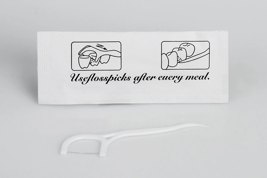 Dentalni konac sa ručkom 7 cm u pojedinačnom pakovanju - 100 kom-dimenzije_slike