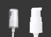 Plastična bela pumpica PP18 za kreme sa providnim zatvaračem