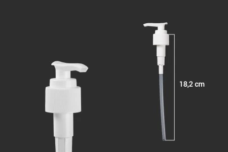 Plastična bela pumpica 24/410 za guste teksture sa zaštitnim mehanizmom-2