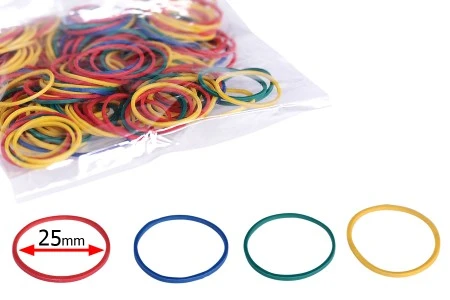 Višebojne gumice prečnika 25 mm - paket od oko 230 kom-1