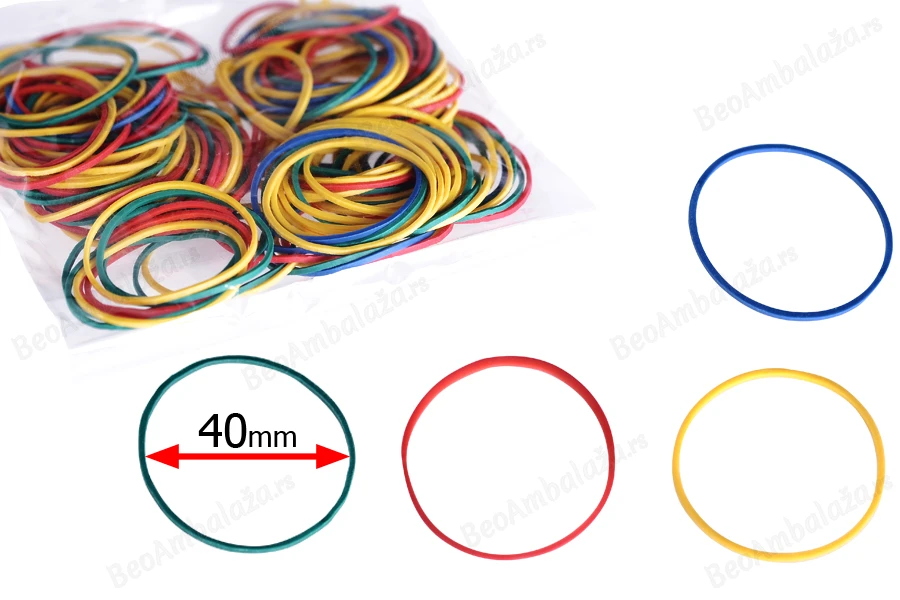 Višebojne gumice prečnika 40 mm - paket od oko 120 kom-slika_proizvoda