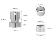 Sprej sa poklopcem za parfemske bočice sa sigurnosnim Crimp zatvaranjem 15mm Sprej sa poklopcem za parfemske bočice sa sigurnosnim Crimp zatvaranjem 15mm