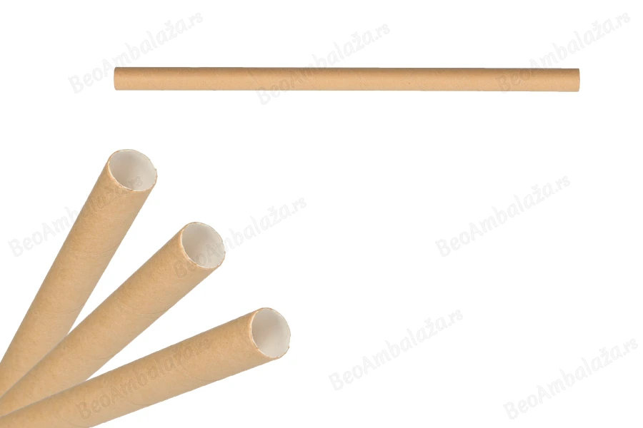 Ekološke kraft slamčice 197x10 mm – pojedinačno pakovanje 50 kom-slika_proizvoda