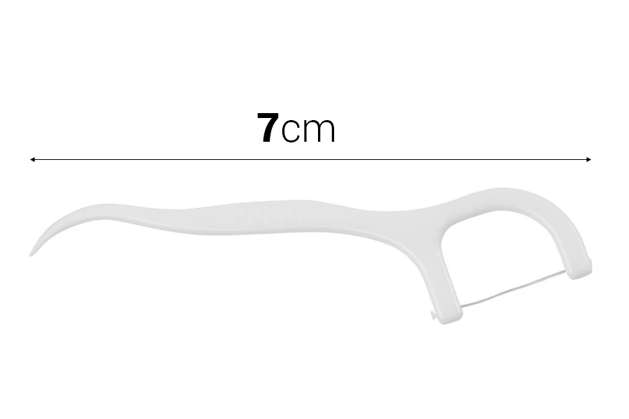 Konac za zube sa ručkicom dužine 7cm - pakovanje 360kom ( 12 kutijca po 30kom)-dimenzije_slike