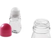Staklena roll-on bočica 50mL sa ružičastim plastičnim zatvaračem-dimenzije_slike