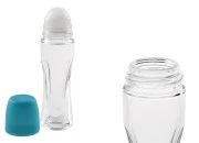 Staklena roll-on bočica 70mL sa tirkiznim plastičnim zatvaračem-dimenzije_slike