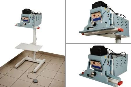 Podna (vertikalna) mašina za termičko zatvaranje sa papučicom za DoyPack kesice - dužina lepljenja 47 cm, širina 1 cm-2