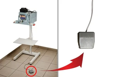 Podna (vertikalna) mašina za termičko zatvaranje sa papučicom za DoyPack kesice - dužina lepljenja 47 cm, širina 1 cm-4
