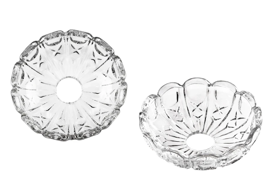 Dekorativna staklena ploča sa rupom u sredini (26 mm) za sveće i lustere - 6 kom-slika_proizvoda