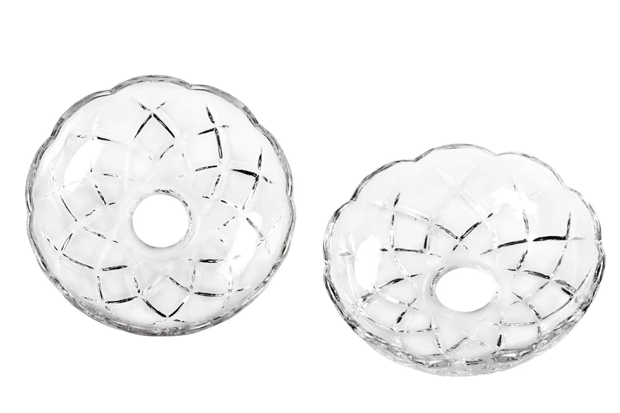 Dekorativna staklena ploča sa rupom u sredini (26 mm) za sveće i lustere - 6 kom-slika_proizvoda