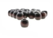 Drvene tamno braon perlice 10x10mm-