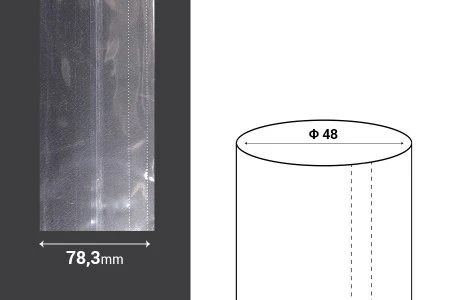 Termoskupljajuća plastična providna folija širina 78,3 mm - dužina metar (f 48)-4