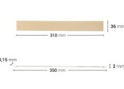 Rezervna tkanina 310x36 mm i žica 350x2 mm za mašinu za termičko zatvaranje Rezervna tkanina 310x36 mm i žica 350x2 mm za mašinu za termičko zatvaranje