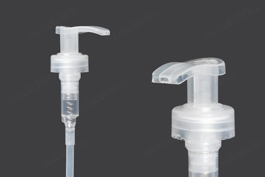 Plastična pumpica 28/400 sa zaštitinim mehanizmom, za šampone ili kreme-slika_proizvoda