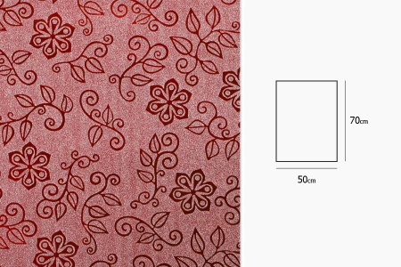 Sjajni celofan za uvijanje 50x70 cm sa cvetićima, više boja - 20 kom-4