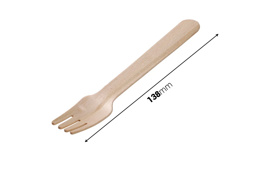 Drvene viljuške 138 mm za jednokratnu upotrebu – pakovanje od 100 komada Drvene viljuške 138 mm za jednokratnu upotrebu – pakovanje od 100 komada