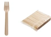 Drvene viljuške 138 mm za jednokratnu upotrebu – pakovanje od 100 komada Drvene viljuške 138 mm za jednokratnu upotrebu – pakovanje od 100 komada