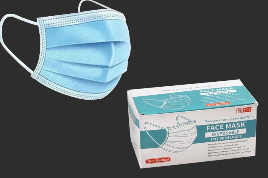 Zaštitne maske za lice za jednokratnu upotrebu (nemedicinske) - 50 kom-dimenzije_slike