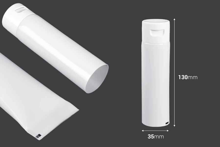 Plastična tuba od 50 ml sa unutrašnjom aluminijumskom oblogom i flip top zatvaračem – 12 komada Plastična tuba od 50 ml sa unutrašnjom aluminijumskom oblogom i flip top zatvaračem – 12 komada