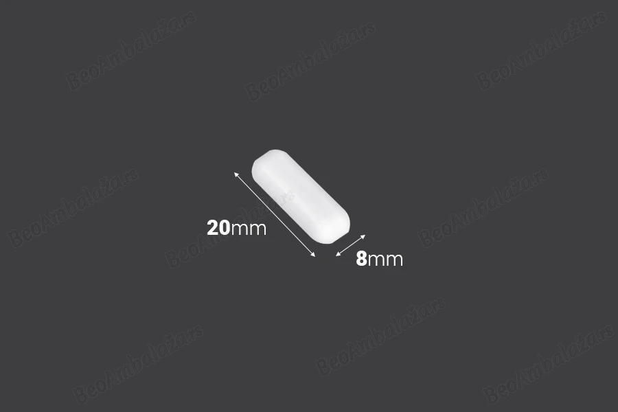 Magnet za magnetnu mešalicu 8x20 mm - 6 kom-dimenzije_slike