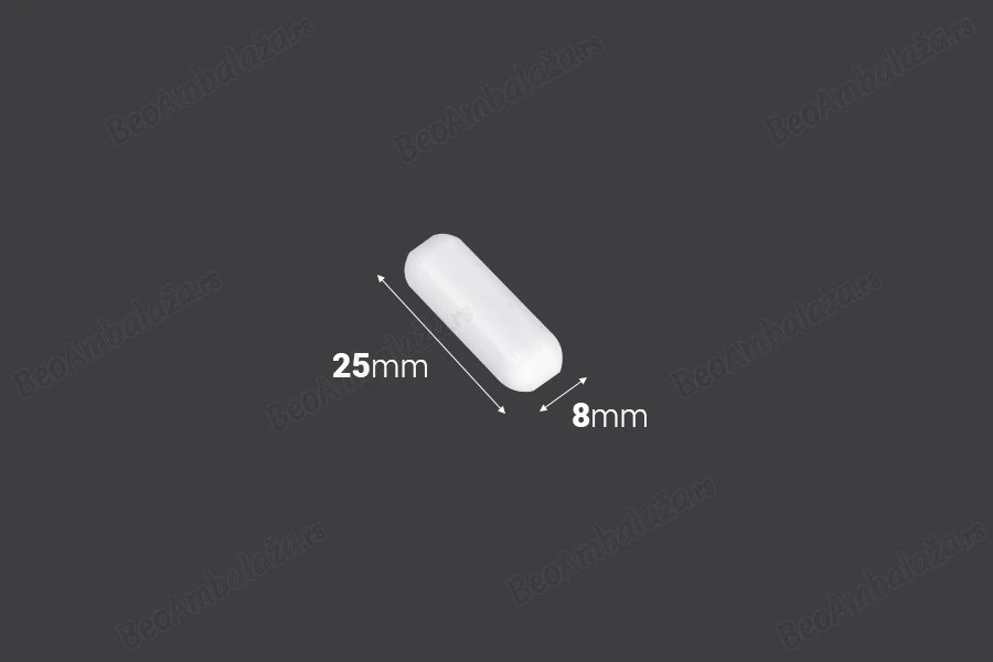 Magnet za magnetnu mešalicu 8x25 mm - 6 kom-dimenzije_slike