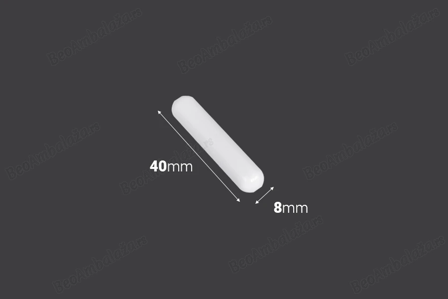 Magnet za magnetnu mešalicu 8x40 mm - 6 kom-dimenzije_slike