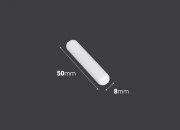 Magnet za magnetnu mešalicu 8x50 mm - 6 kom-dimenzije_slike