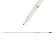 Graduisana staklena pipeta sa definisanom zapreminom od 2 mL Graduisana staklena pipeta sa definisanom zapreminom od 2 mL