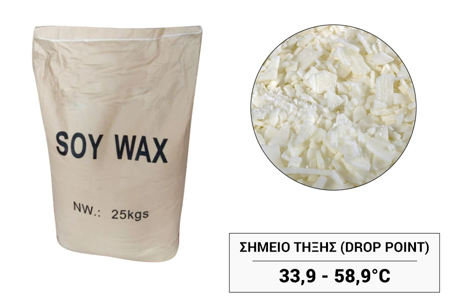 Meki biljni sojin vosak u obliku pahuljica - 25 kg Meki biljni sojin vosak u obliku pahuljica - 25 kg