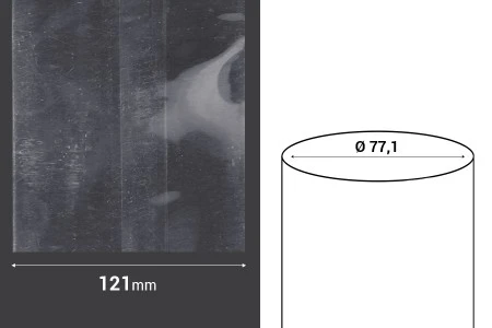 Termoskupljajuća perforirana plastična folija širine 121 mm - dužina metar (f 77,1)-dimenzije_slike