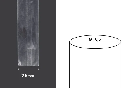 Termoskupljajuća perforirana plastična folija širine 26 mm - dužina metar (f 16.6)-dimenzije_slike