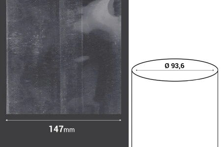 Termoskupljajuća perforirana plastična folija širine 147 mm - dužina metar (f 93,6)-2