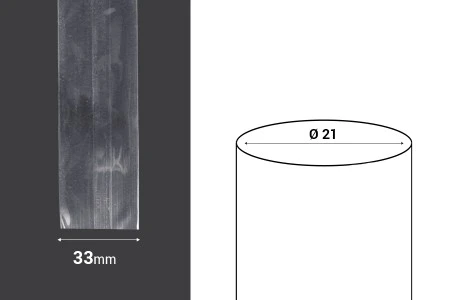Termoskupljajuća perforirana plastična folija širine 33 mm - dužina metar (f 21)-dimenzije_slike