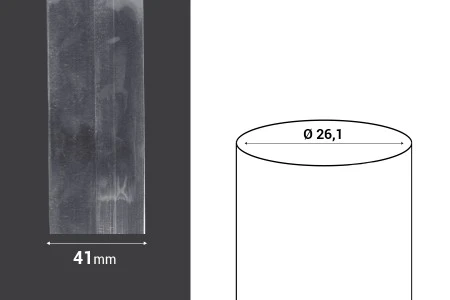 Termoskupljajuća perforirana plastična folija širine 41 mm - dužina metar (f 26.1)-2