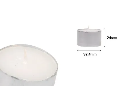 Reso beli parafinski vosak, bez mirisa - 12 kom-2