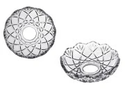 Dekorativna staklena ploča sa rupom u sredini (26 mm) za sveće i lustere - 6 kom-slika_proizvoda