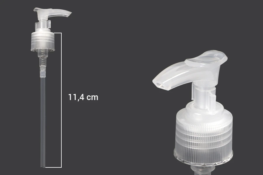 Plastična providna pumpica 24/410 za šampone, kreme ili losione Plastična providna pumpica 24/410 za šampone, kreme ili losione