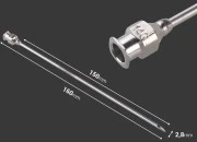 Metalna igla 160mm za plastični špric
