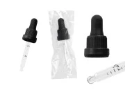 Pipeta od 30mL sa crnim širokim sigurnosnim zatvaračem, oznakama za zapreminu i crnom MAT ili crnom sjajnom gumicom - pojedinačno pakovanje Pipeta od 30mL sa crnim širokim sigurnosnim zatvaračem, oznakama za zapreminu i crnom MAT ili crnom sjajnom gumicom - pojedinačno pakovanje-grupa_slika