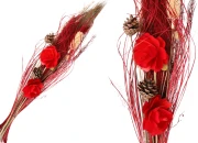 Ukrasne grane sa crvenim cvećem 80 cm-slika_proizvoda