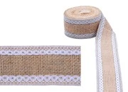 Traka od jute sa čipkom, 50 mm (1 komad je 5m)-slika_proizvoda