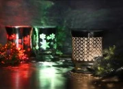 Staklena čašica - svećnjak za svećice, 9x11cm-dimenzije_slike